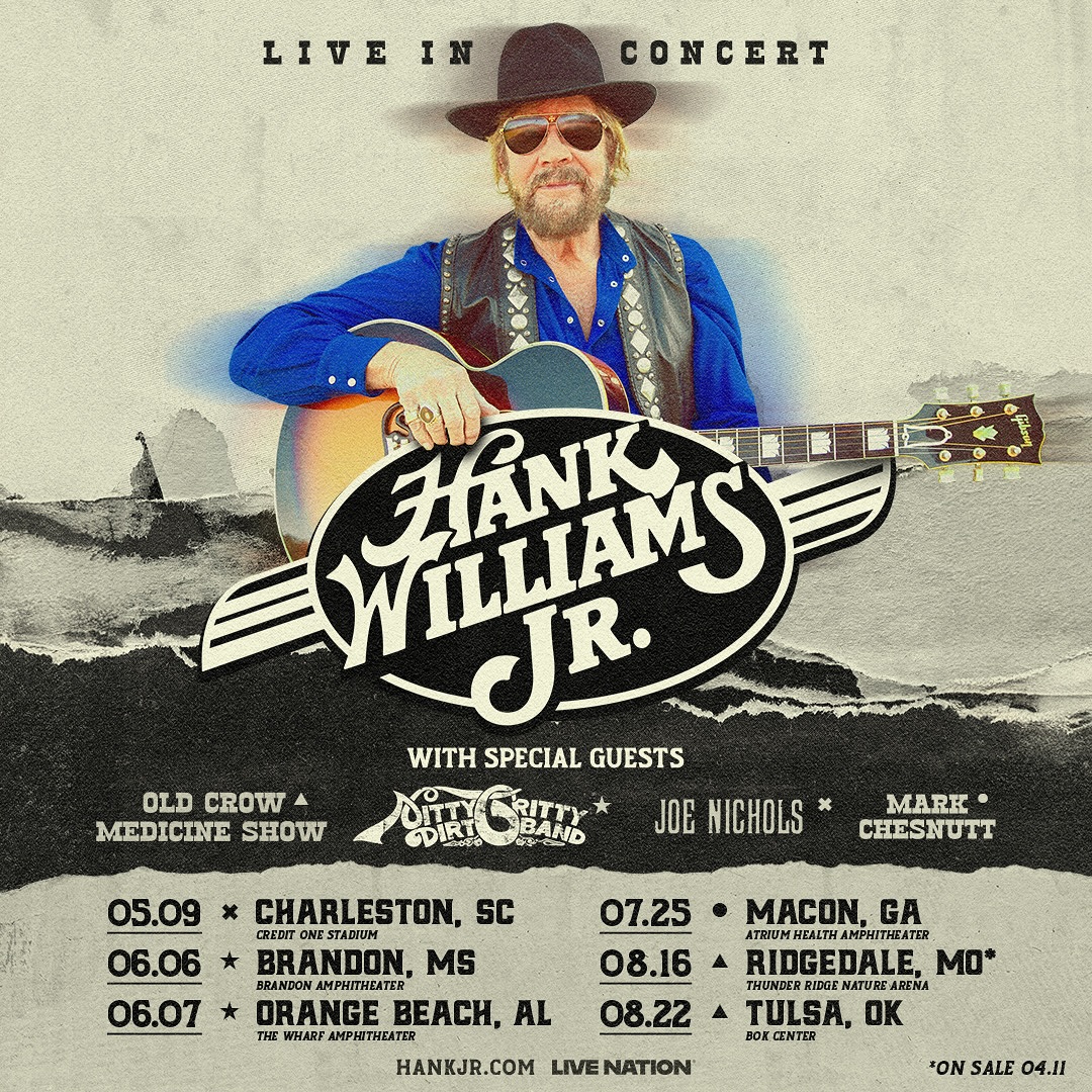 Hank Williams Jr. Tour Poster 2025